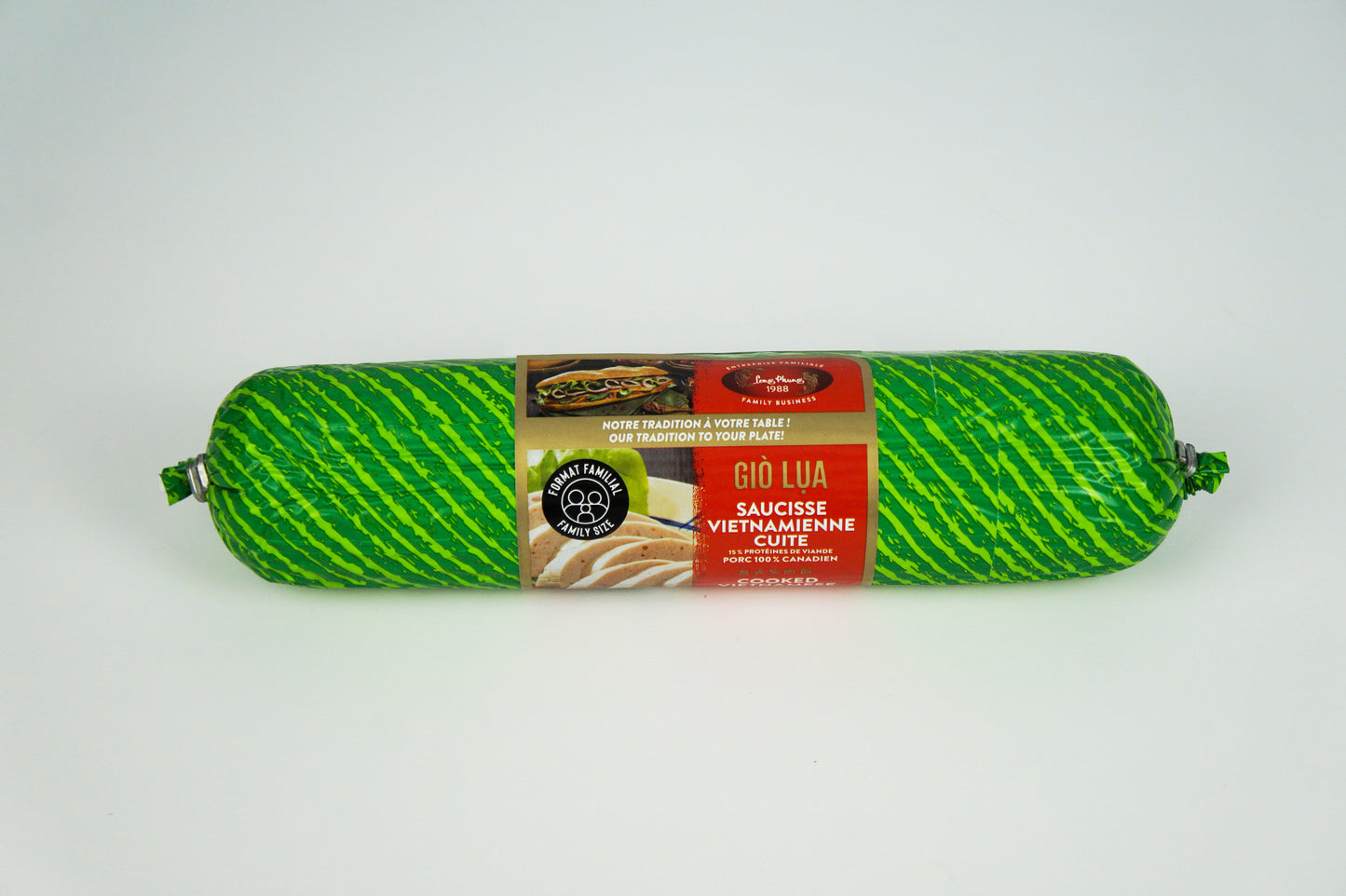 Giò Lụa. Original Vietnamese pork roll (Family Size)