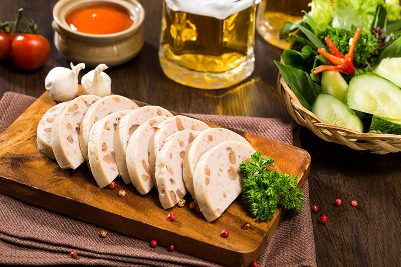 Giò Bì. Vietnamese pork roll with pork rind